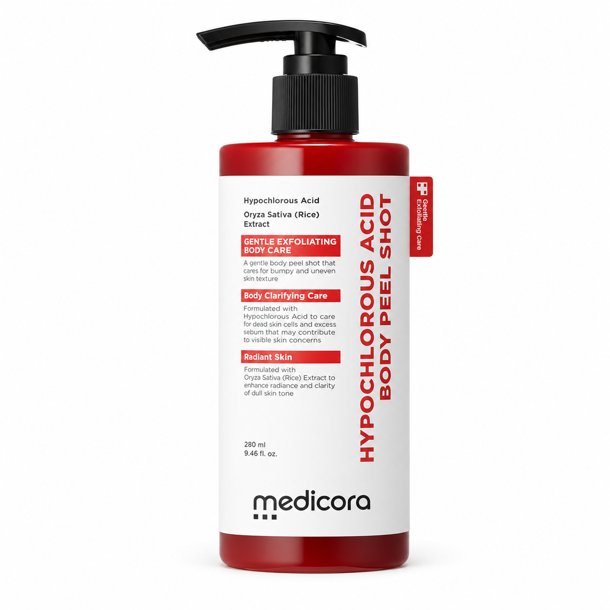 Hypochlorous Acid Rice Body Peel Shot, 280 ml bottle