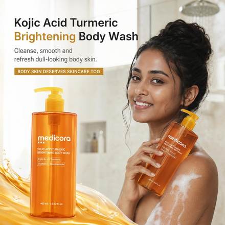 The body wash used as part of a shower routine